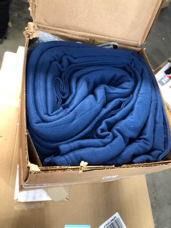 Photo 2 of Sunbeam Heated Blanket | 5 Heat Settings, Quilted Fleece, Newport Blue, King - BSF9GKS-R595-13A00
