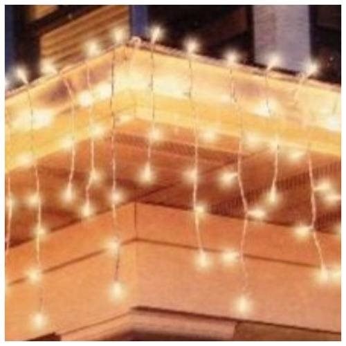 Photo 1 of 2  Home Accents Holiday 300-Light Clear Incandescent Mini Icicle Lights  