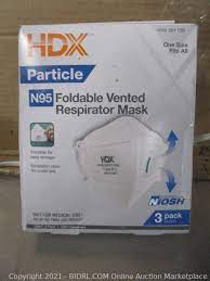 Photo 1 of 2 HDX N95 Disposable Respirator Valve Blister (3-Pack ...