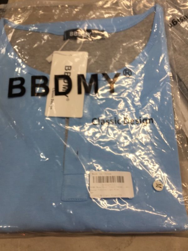 Photo 1 of Men's 3 Button T Shirts for Men light blue  size med