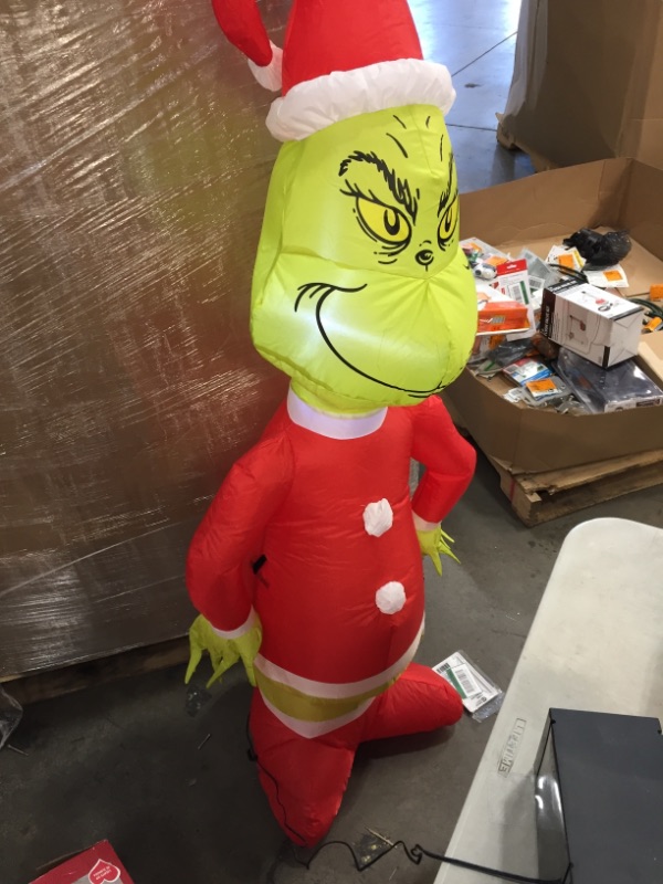 Photo 2 of 4.5 ft. Airblown-Grinch and Max Value Pack-Dr. Seuss Christmas Inflatable
