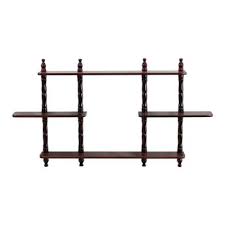 Photo 1 of 3.54 in. D x 27 in. W Wall Mounted Decorative Shelf in Cherry
