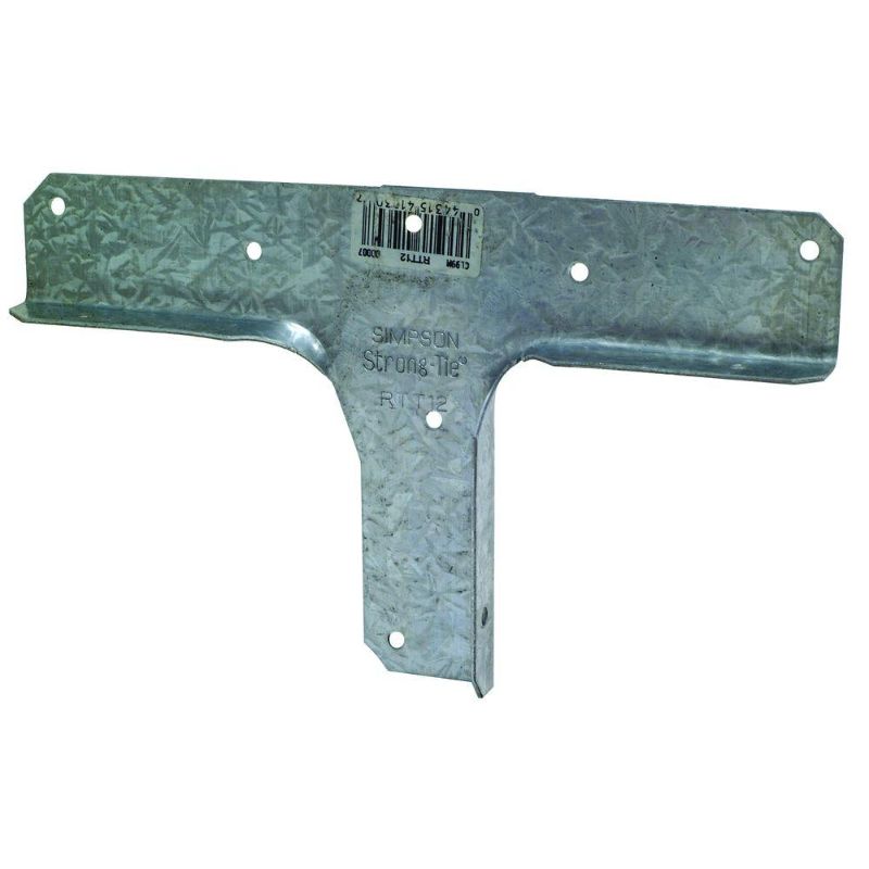 Photo 1 of 10 PC Simpson Strong-Tie RTT 18-Gauge Galvanized Rigid Tie Connector for 2x Nominal Post, 1x Nominal Joist
