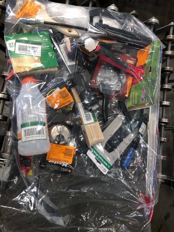 Photo 1 of *SOLD AS IS* BAG OF ASSORTED HOUSEHOLD TOOLS AND SUPPLIES 