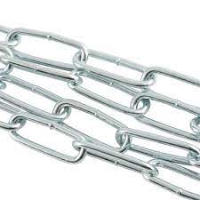 Photo 1 of #135 x 15 ft. Zinc Plated Steel Handy Link Chain 
2 PACK 
