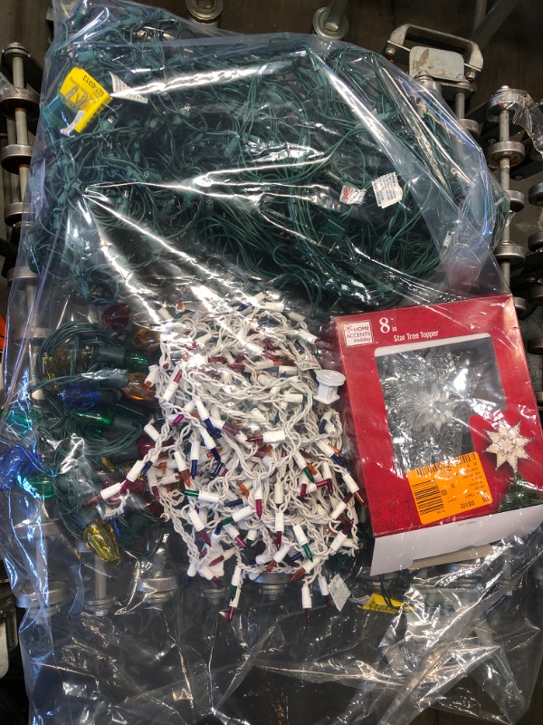 Photo 1 of *SOLD AS IS* BAG OF ASSORTED FULLY FUNCTIONING CHRISTMAS LIGHTS 