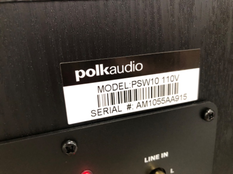 Photo 6 of Polk Audio PSW10 10" Powered Subwoofer - Power Port Technology, Up to 100 Watts, Big Bass in Compact Design, Easy Setup with Home Theater Systems Black
