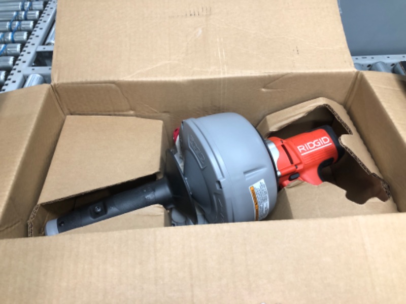 Photo 4 of ***PARTS ONLY*** RIDGID 35473 K-45AF Sink Machine with C-1 5/16 Inch Inner Core Cable and AUTOFEED Control, Sink Drain Cleaner Machine and Bulb Drain Auger
