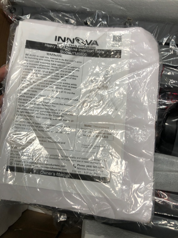 Photo 1 of PARTS ONLY
Innova Itm5900 Advanced Heat and Massage Inversion Therapy Table