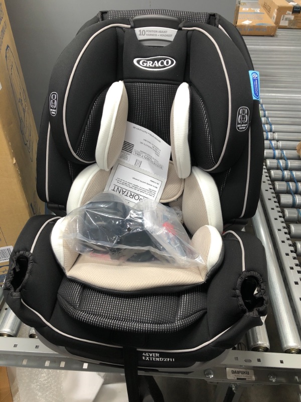 Photo 2 of Graco 4Ever Extend2Fit 4-in-1 Convertible Car Seat, Clove White