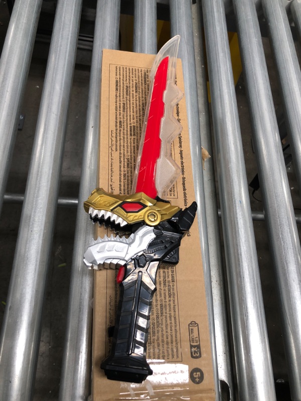 Photo 1 of Power Rangers Dino Fury Chromafury Saber Electronic Color-Scanning Toy with Lights and Sounds, Inspired by The TV Show Ages 5 and Up
