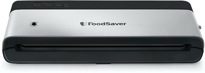 Photo 1 of FoodSaver VS0150 PowerVac Compact Vacuum Sealing Machine, Vertical Vacuum Sealer Storage, Black
