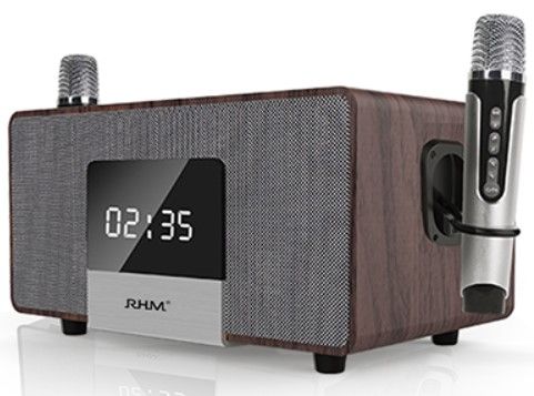 Photo 1 of RM-K222  Home Karaoke System on TV with 2 Wireless Microphones,All in One Wireless PA Speaker System with Bluetooth
