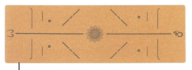 Photo 1 of  Cork Yoga Mat Non Slip Natural Rubber 72"x 24" 