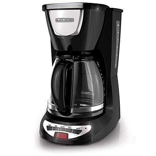 Photo 1 of Black & Decker DCM100B 12-Cup Programmable Coffeemaker with Glass Carafe, Black
