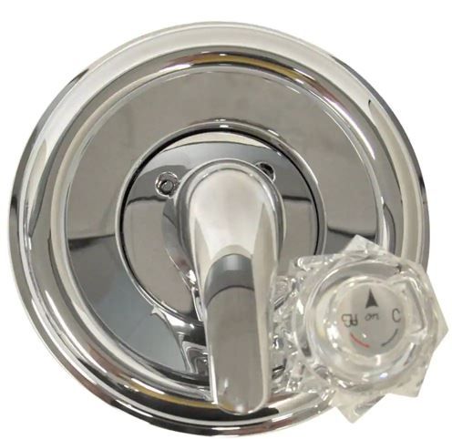 Photo 1 of 1-Handle Valve Trim Kit in Chrome for Delta Tub/Shower Faucets (Valve Not Included)
