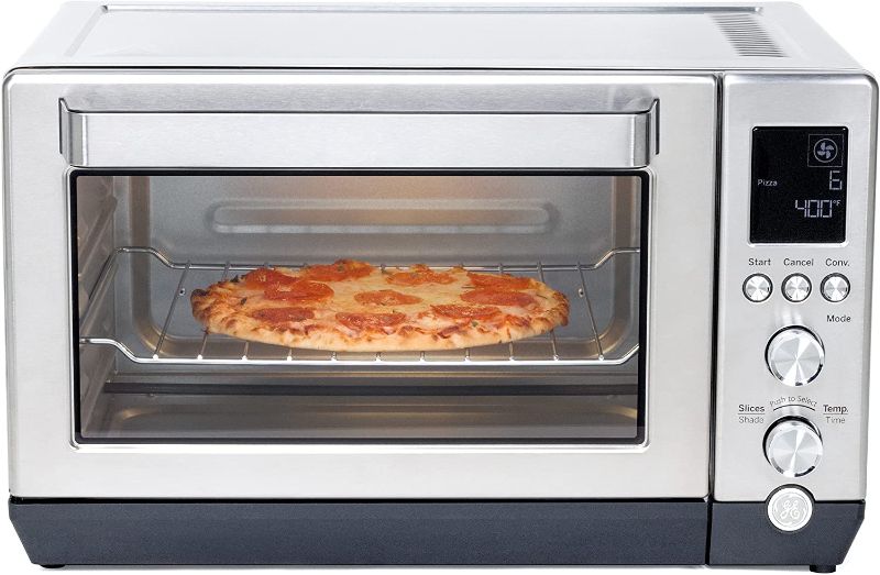 Photo 1 of GE Convection Calrod Heating Technology Large Capacity Toaster Oven Complete with 7 Cook Modes & Oven Accessories | Countertop Kitchen Essentials, 1500 Watts, Stainless Steel