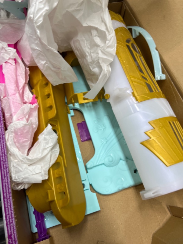 Photo 1 of My Little Pony: A New Generation Movie Royal Racing Ziplines - 22-Inch Castle Playset Toy with 2 Moving Ziplines, Princess Pipp Petals Figure