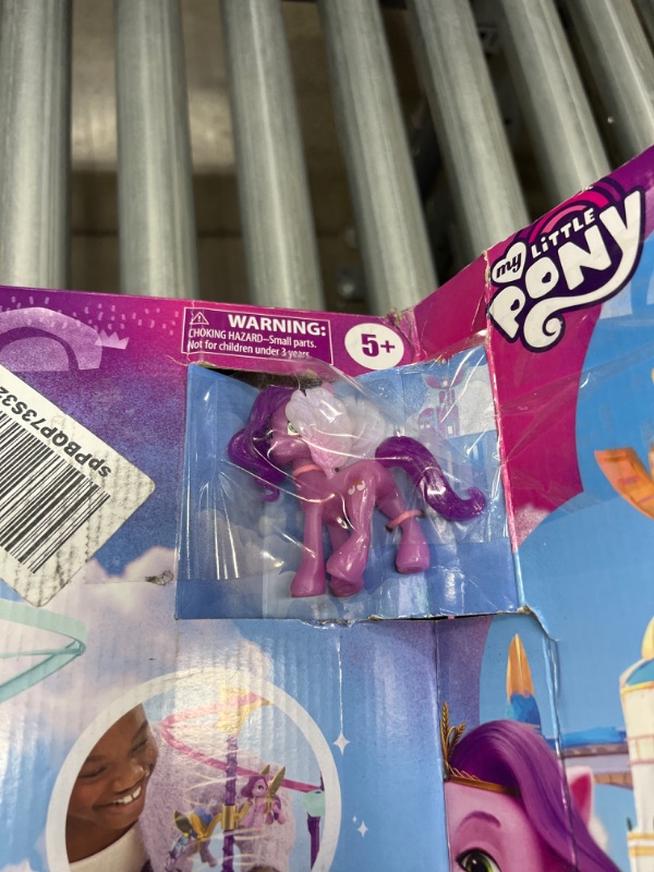 Photo 1 of My Little Pony: A New Generation Movie Royal Racing Ziplines - 22-Inch Castle Playset Toy with 2 Moving Ziplines, Princess Pipp Petals Figure