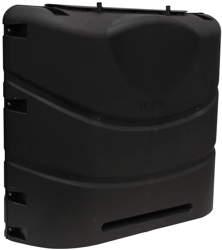 Photo 1 of Camco 40558 Heavy-Duty 20lb or 30lb Dual Propane Tank Cover (Black) ***MISSING  HALF***
