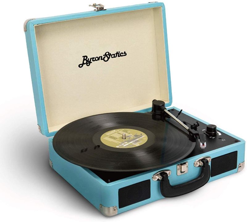 Photo 1 of Byron Statics Vinyl Record Player, Teal