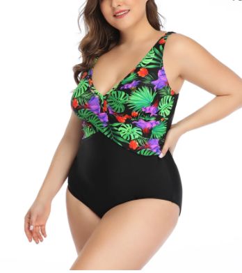 Photo 1 of sexy swimsuit one piece 2020 women swimwear big plus size swim bathing suits larges size female printed swimming beachwear wear
