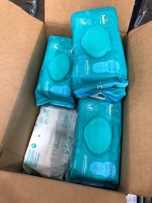 Photo 2 of Baby Wipes, Pampers Complete Clean Scented Baby Diaper Wipes, 8X Pop-Top Packs and 8 Refill Packs for Dispenser Tub, 1152 Total Wipes