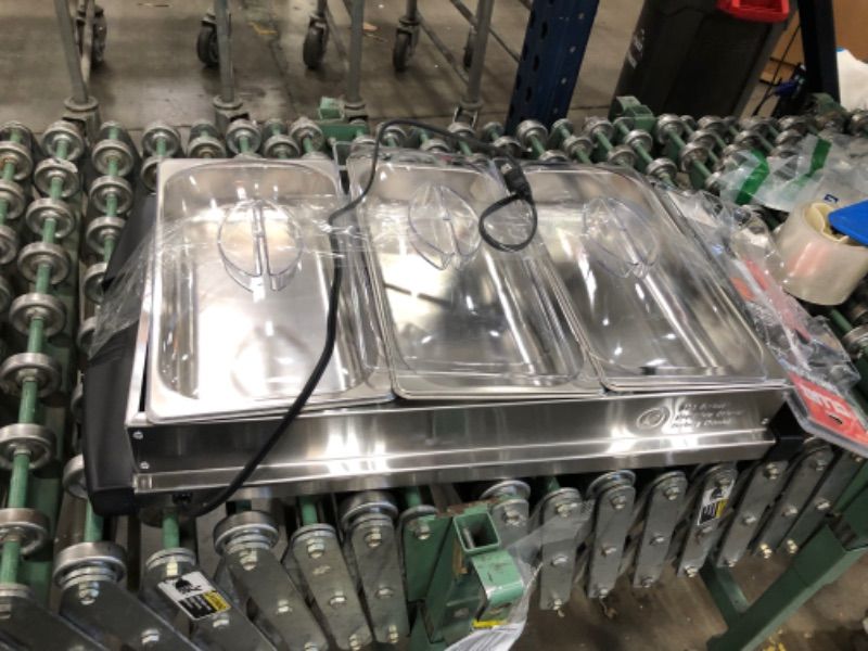 Photo 1 of Oster Buffet Server Warming Tray | Triple Tray, 2.5 Quart, Stainless Steel
model: CKSTBSTW00
