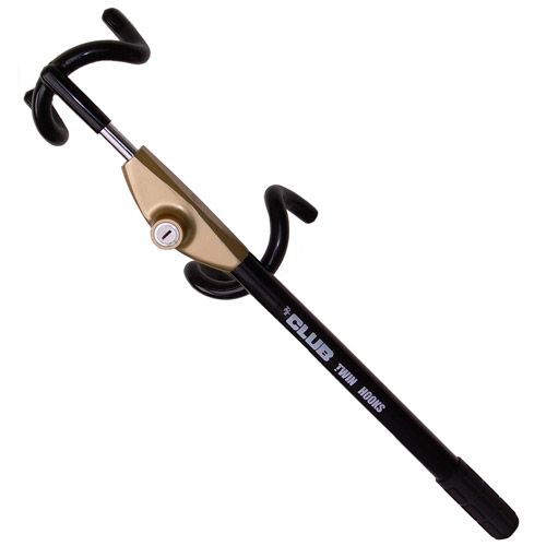 Photo 1 of The Club 3100 Twin Hooks Steering Wheel Lock, Black/Gold
