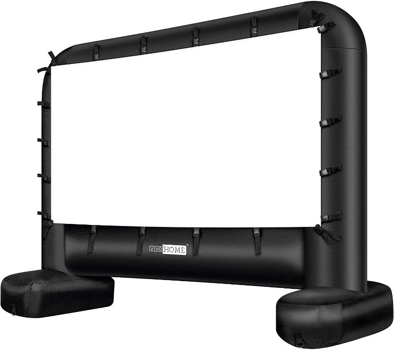 Photo 1 of VIVOHOME 16 Feet Indoor and Outdoor Inflatable Blow up Mega Movie Projector Screen with Carry Bag for Front and Rear Projection
