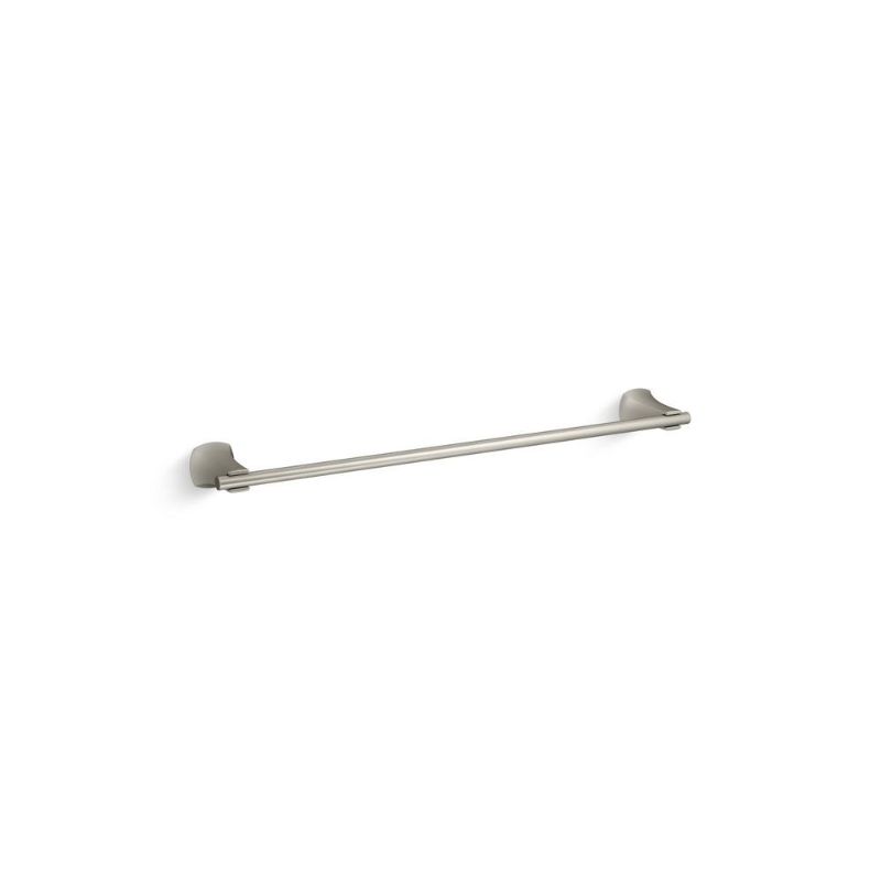 Photo 1 of KOHLER Rubicon 24 in. Towel Bar in Vibrant Brushed Nickel