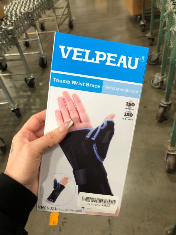 Photo 2 of VELPEAU Wrist Brace with Thumb Spica Splint for De Quervain's Tenosynovitis, Carpal Tunnel Pain, Stabilizer for Tendonitis, Arthritis, Sprains & Fracture Forearm Support Cast (Regular, Right Hand-S)