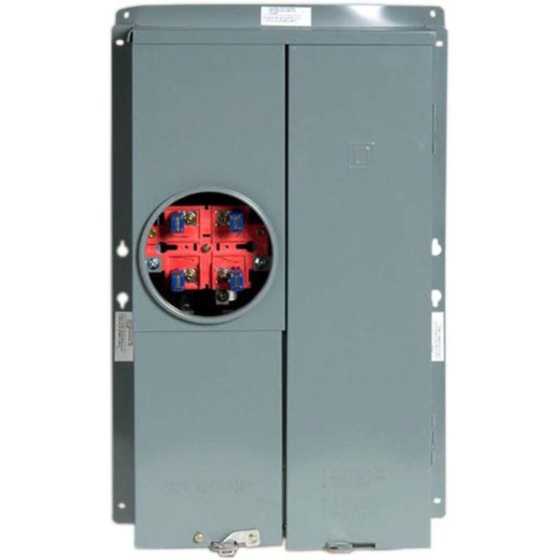 Photo 1 of Square D 100 Amp 16-Space 24-Circuit Outdoor Semi-Flush Mount Main Breaker Combination Service Entrance Device
