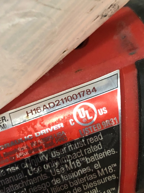 Photo 2 of Milwaukee ELEC TOOL 2760-20 M18 Fuel Hex Hydraulic Driver, 1/4" 
