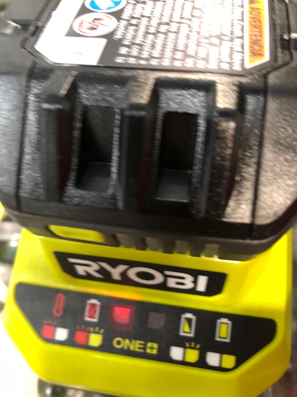 Photo 2 of RYOBI
ONE+ 18V Lithium-Ion 2.0 Ah Compact Battery and Charger Starter Kit