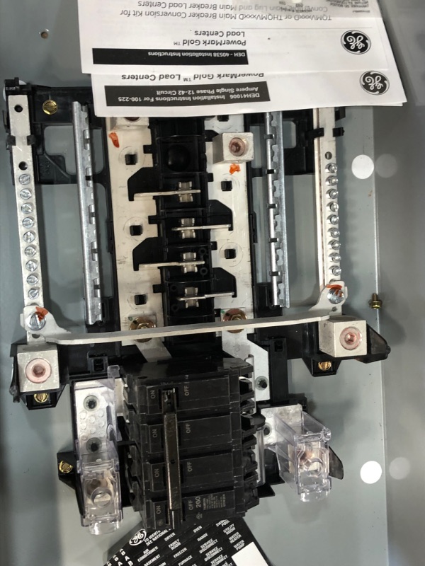 Photo 4 of GE PowerMark Gold 200 Amp 8-Space 16-Circuit Outdoor Main Breaker Circuit Breaker Panel
