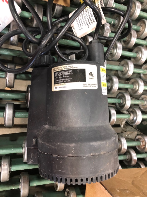 Photo 1 of 1/6 HP Plastic Submersible Utility Pump