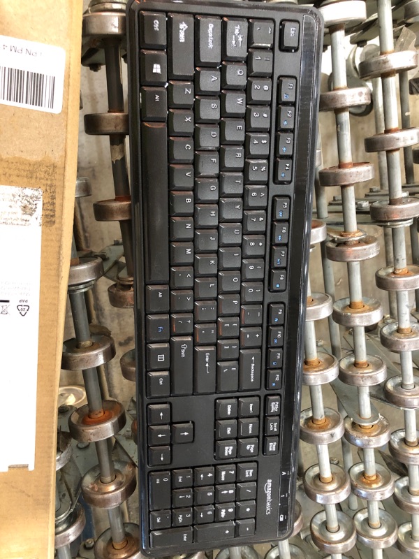 Photo 2 of Amazon Basics Wireless Keyboard-Quiet and Compact-US Layout (QWERTY)
