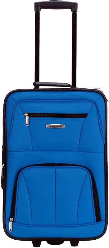 Photo 1 of Rockland Fashion Softside Upright Luggage Set, Blue,