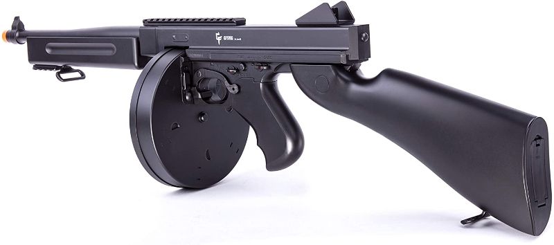 Photo 1 of GAME FACE ASRGTH Electric Full/Semi-Auto Airsoft Submachine Gun With Battery And Charger, Black
