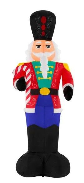 Photo 1 of 12 ft. Pre-Lit LED Giant-Sized Lightshow Airblown Nutcracker Christmas Inflatable
