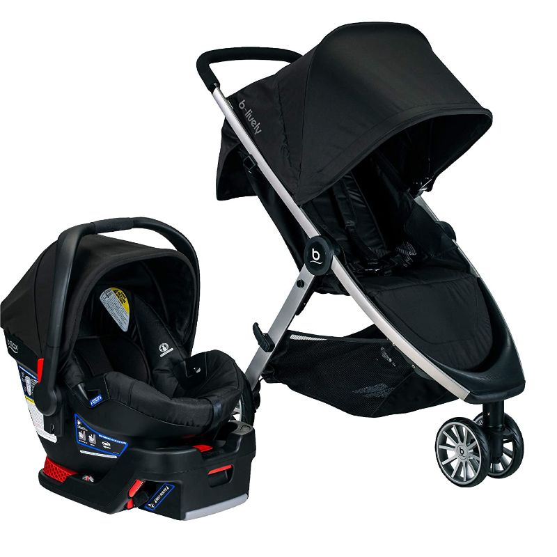 Photo 1 of BRITAX B-Lively Travel System with B-Safe 35 Infant Car Seat One Hand Fold XL Storage Ventilated Canopy