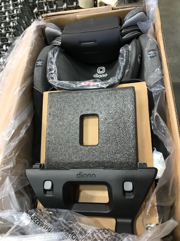 Photo 2 of Diono Radian 3QX 4-in-1 Rear & Forward Facing Convertible Car Seat, Safe+ Engineering 3 Stage Infant Protection, 10 Years 1 Car Seat, Ultimate Protection, Slim Fit 3 Across, Gray Slate
