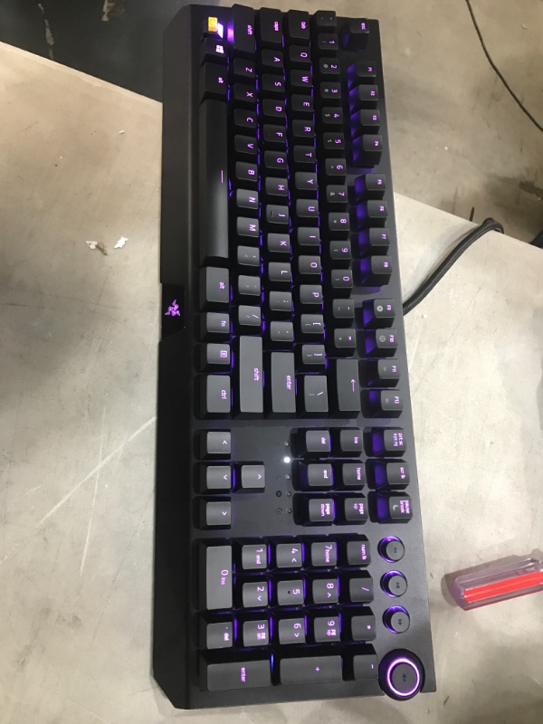 Photo 2 of Razer BlackWidow Elite Mechanical Gaming Keyboard: Yellow Mechanical Switches - Linear & Silent - Chroma RGB Lighting - Magnetic Wrist Rest - Dedicated Media Keys & Dial - USB Passthrough
