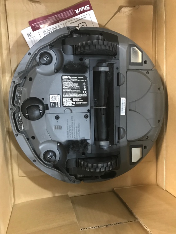 Photo 5 of ***PARTS ONLY*** Shark AV911S EZ Robot Vacuum with Self-Empty Base, Bagless, Row-by-Row Cleaning, Perfect for Pet Hair, Compatible with Alexa, Wi-Fi, Gray
