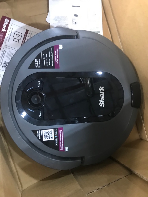 Photo 6 of ***PARTS ONLY*** Shark AV911S EZ Robot Vacuum with Self-Empty Base, Bagless, Row-by-Row Cleaning, Perfect for Pet Hair, Compatible with Alexa, Wi-Fi, Gray
