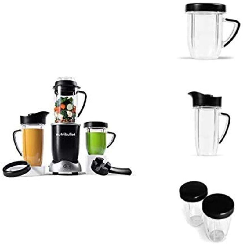 Photo 1 of NutriBullet Rx Bundle with 30oz Mug, 45oz Pitcher and Set of 2 Resealable Lids
