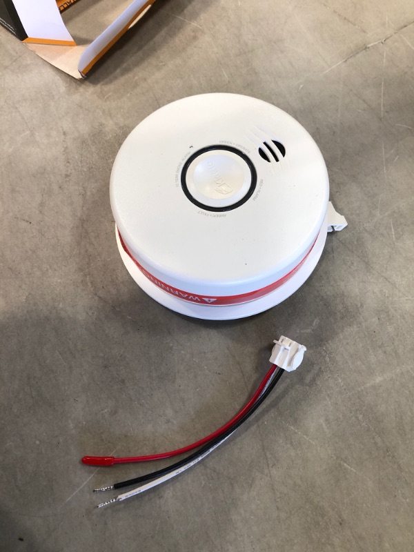 Photo 3 of 10 Year Worry-Free Hardwired Smoke Detector with Voice Alarm and Ambient Light Ring
