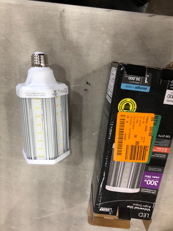 Photo 2 of 300-Watt Equivalent Corn Cob High Lumen Daylight (5000K) HID Utility LED Light Bulb (1-Bulb)
