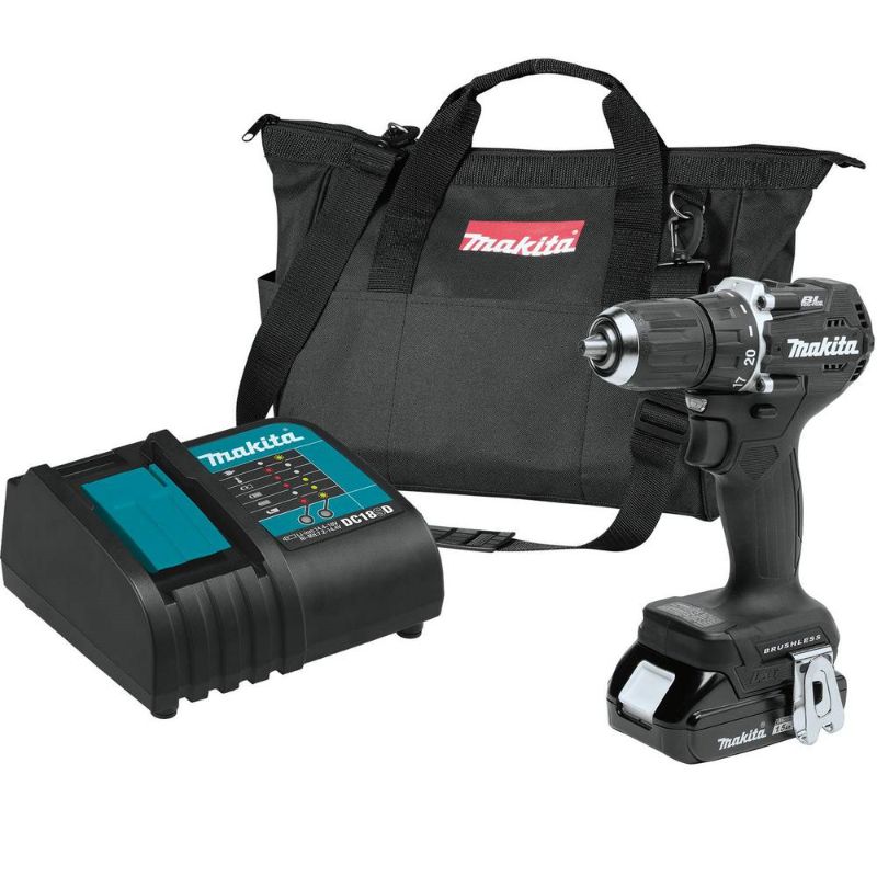 Photo 1 of 18-Volt LXT Lithium-Ion Sub-Compact Brushless Cordless 1/2 in. Driver Drill Kit, 1.5Ah